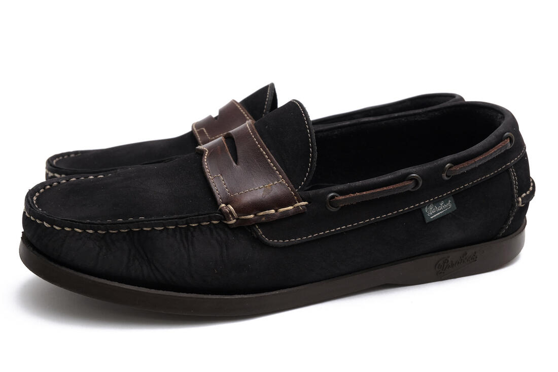 Paraboot 甲板シューズ パラブーツ CORSICA MARINE NUBUCK コーシカ International Gallery BEAMS インターナショナルギャラリービームス別注 コインローファー型 スリッポン モカシン 【中古】