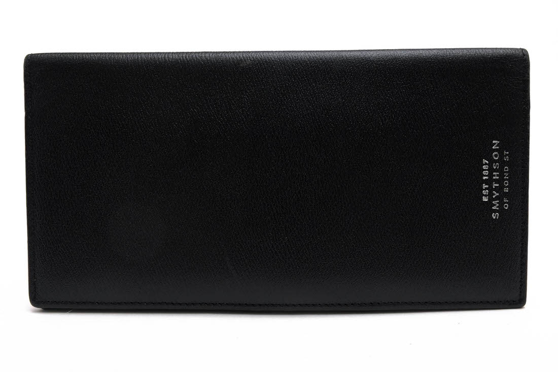 楽天市場】Smythson スマイソン 長財布 ブラック レザー