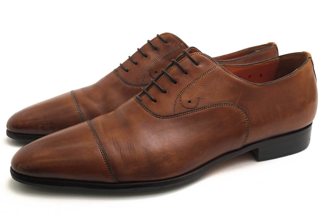 楽天市場】SANTONI サントーニ 6636 レザーホールカットシューズ 7 1/2