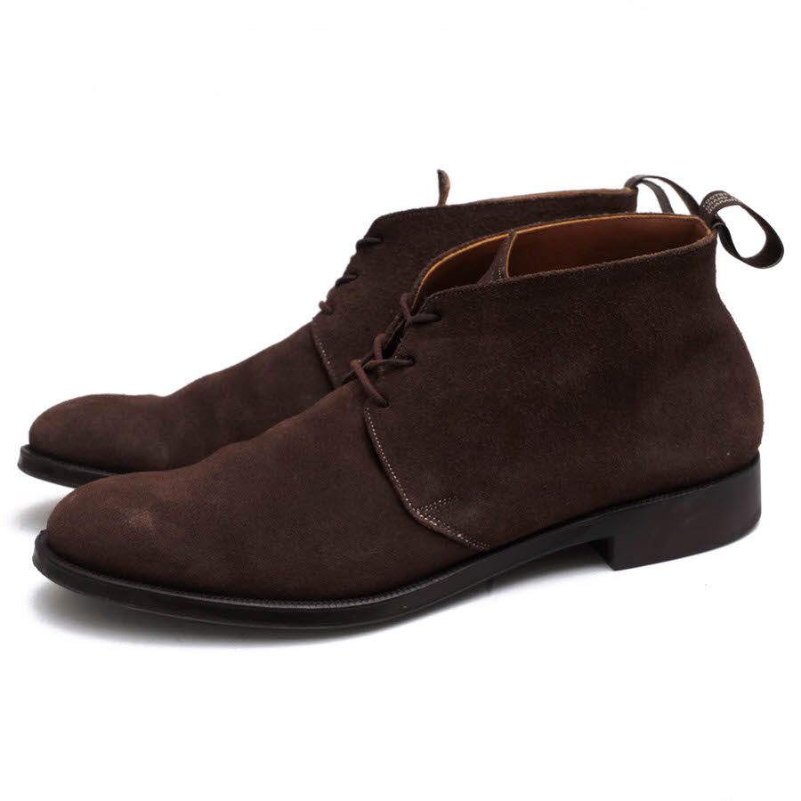 FOOTSTOCK ORIGINALS チャッカブーツ フットストックオリジナルズ FS153409-I GEORGE BOOTS 牛皮  プレーントゥ 【中古】