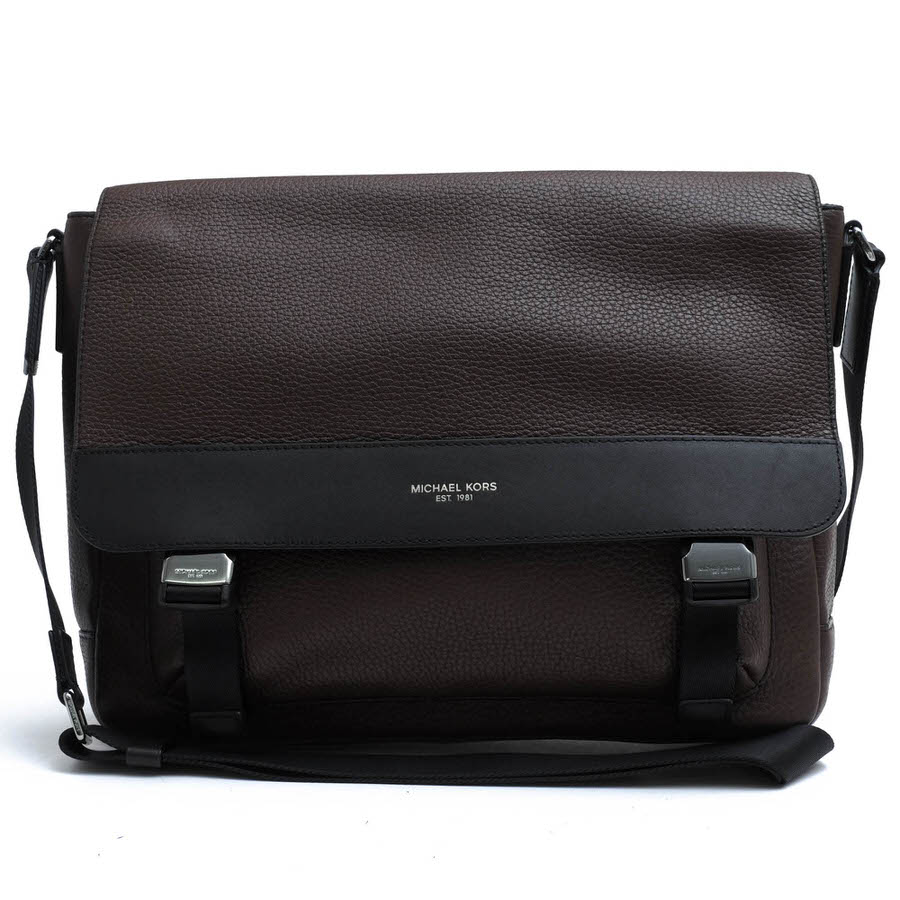 Michael Kors ショルダーバッグ マイケルコース 33S9MGYM2L Greyson Pebbled Leather Messenger Bag グレイソン ペブルドレザー 牛革 A4サイズ収納可 メッセンジャーバッグ シボ革 シュリンクレザー 【中古】|ブランディング
