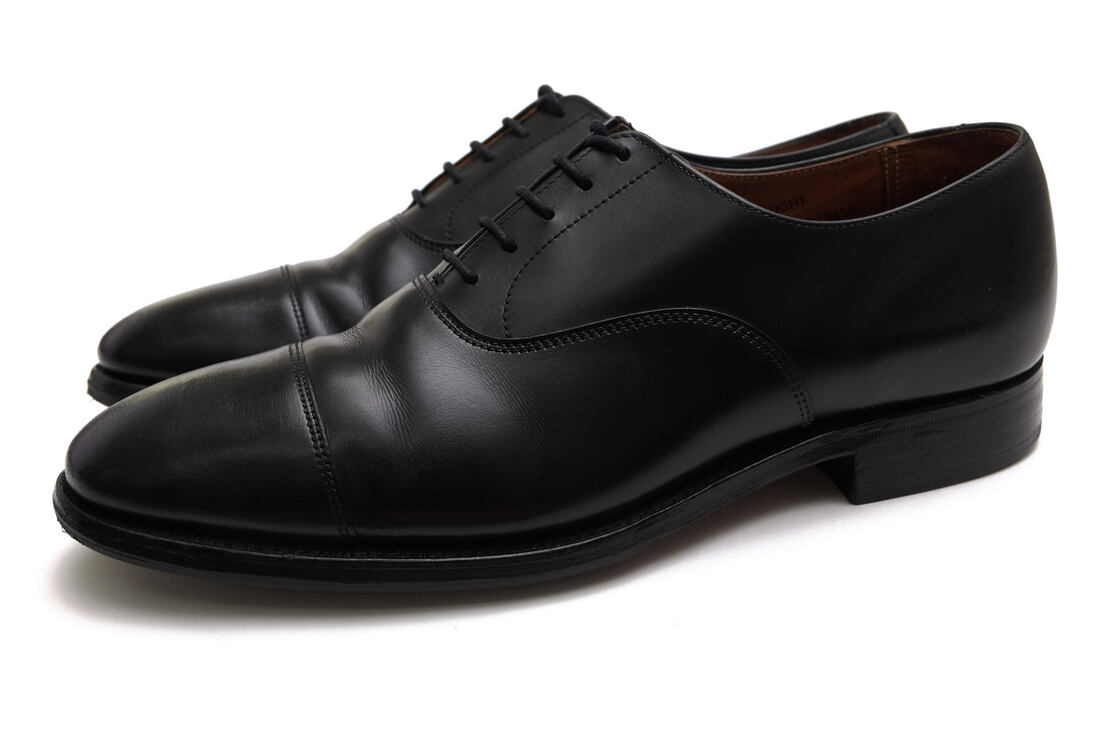 CROCKETT＆JONES ビジネスシューズ クロケット＆ジョーンズ CONNAUGHT コノート カーフレザー 牛革 内羽根式 ストレートチップ グッドイヤーウェルト製法 【中古】｜ブランディング