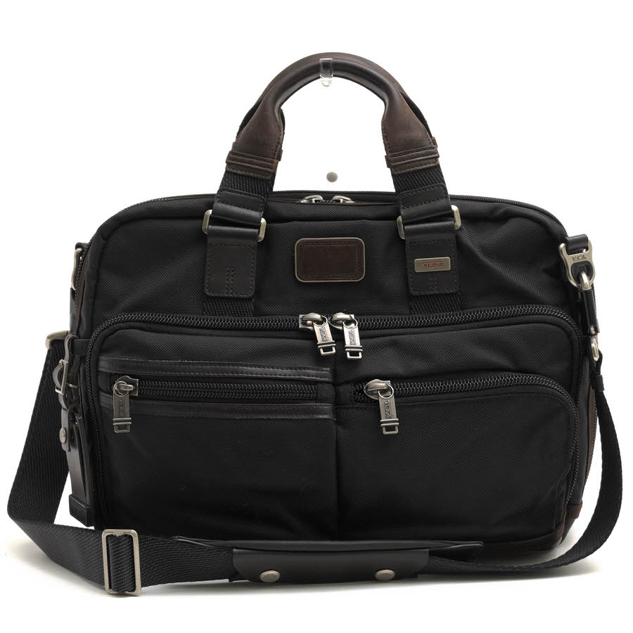 『マロン』TUMI（トゥミ） ブリーフケース ナイロン 黒【本体美品】 極美品✨TUMI トゥミ ナイロン ビジネスバッグ ブリーフケース
