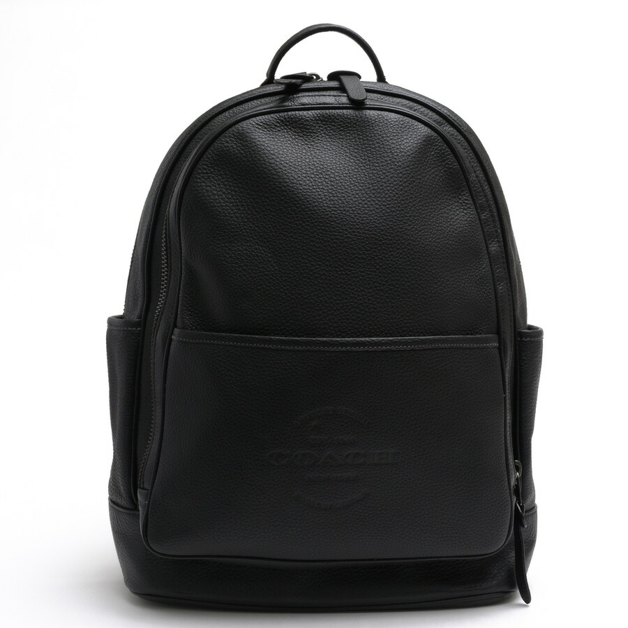 COACH リュック コーチ C5388 THOMPSON BACKPACK トンプソン ペブルドレザー 牛革 バックパック ノートPC収納可 シボ革 シュリンクレザー 【中古】|ブランディング