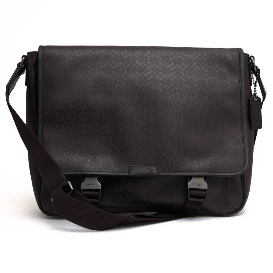 COACH ショルダーバッグ コーチ F70809 Heritage Signature Embossed Pvc Messenger ヘリテージ シグネチャー エンボス PVC メッセンジャー シグネチャー柄 メッセンジャーバッグ 【中古】
