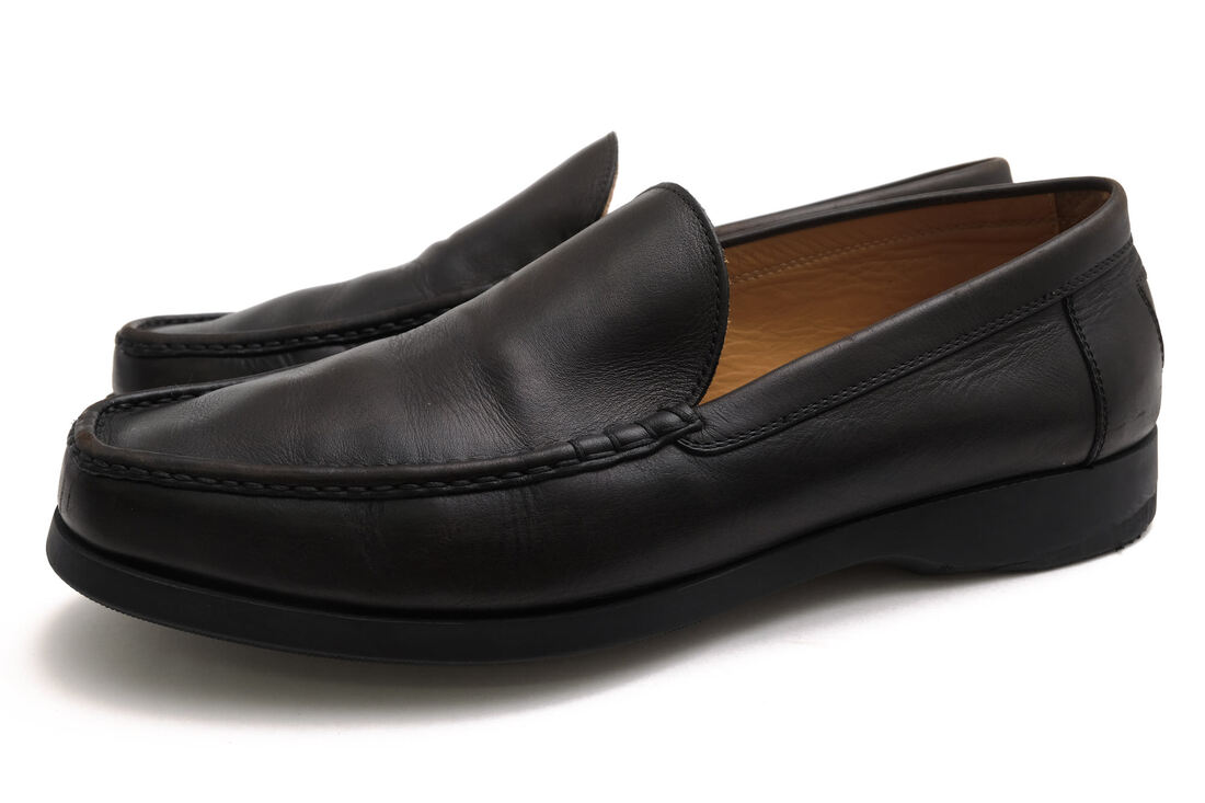 Dunhill ヴァンプローファー ダンヒル S2111OC 牛革 カーフ スリッポン 【中古】｜ブランディング