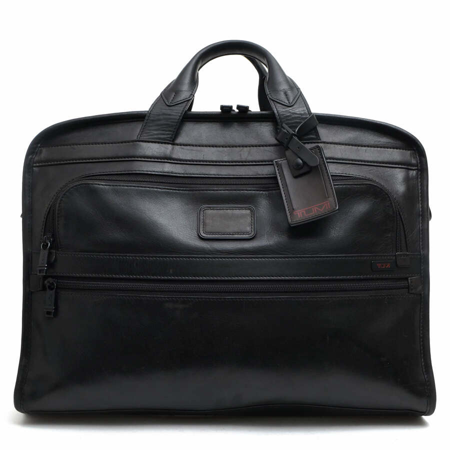 TUMI ビジネスバッグ トゥミ 96111DH Slim large screen computer portforio brief スリム ラージ スクリーン コンピューター ポートフォリオ ブリーフ ナパレザー 牛革 定番 ノートPC収納可 【中古】|ブランディング