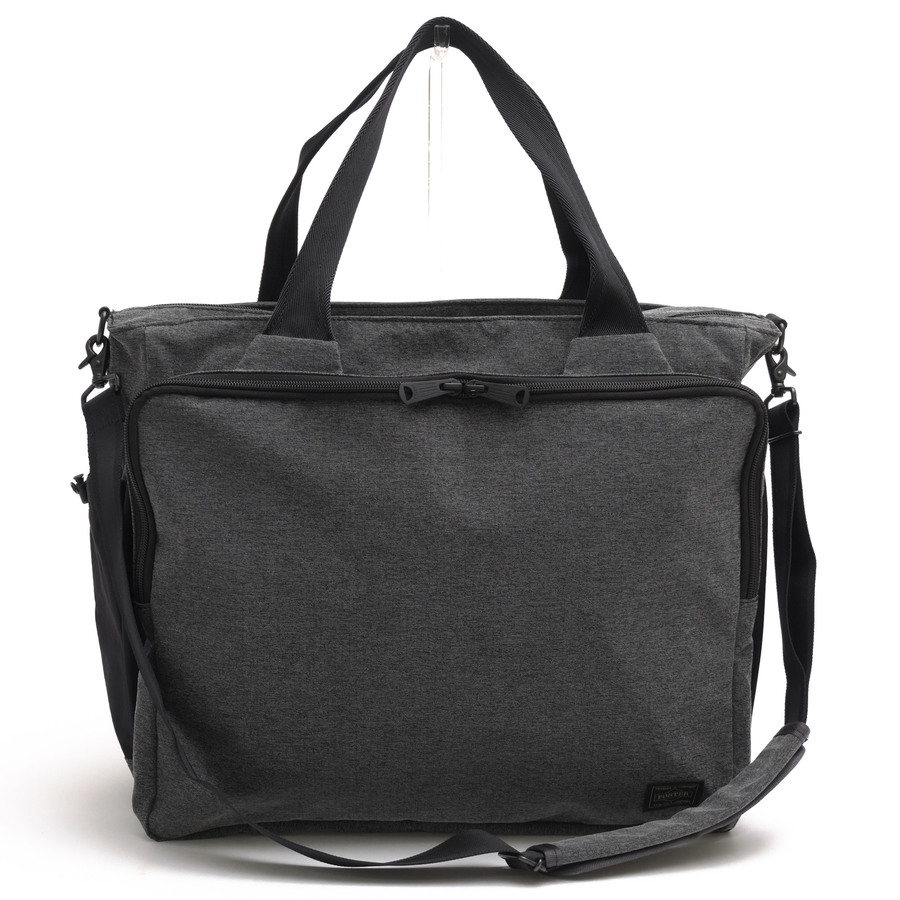 PORTER トートバッグ ポーター 吉田カバン 691-19620 FUNCTION TOTE BAG ファンクション ナイロンポリエステルヘリンボーン A4サイズ収納可 2WAY ショルダーバッグ ノートPC収納可 【中古】|ブランディング