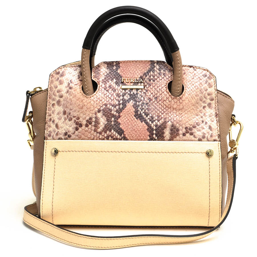 FURLA ハンドバッグ フルラ POLARIS ポラリス 牛革 2WAY ショルダーバッグ 【中古】