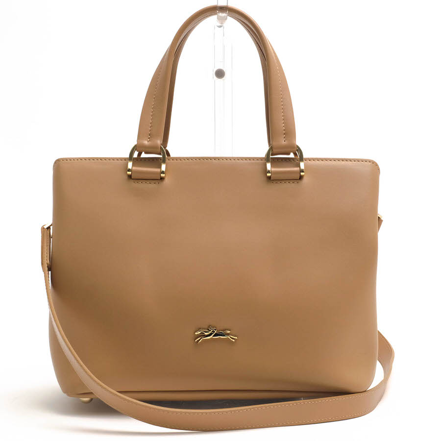 Longchamp ハンドバッグ ロンシャン HONORE オノレ404 スプリットカウハイド 牛革 2WAY ショルダーバッグ 【中古】｜ブランディング