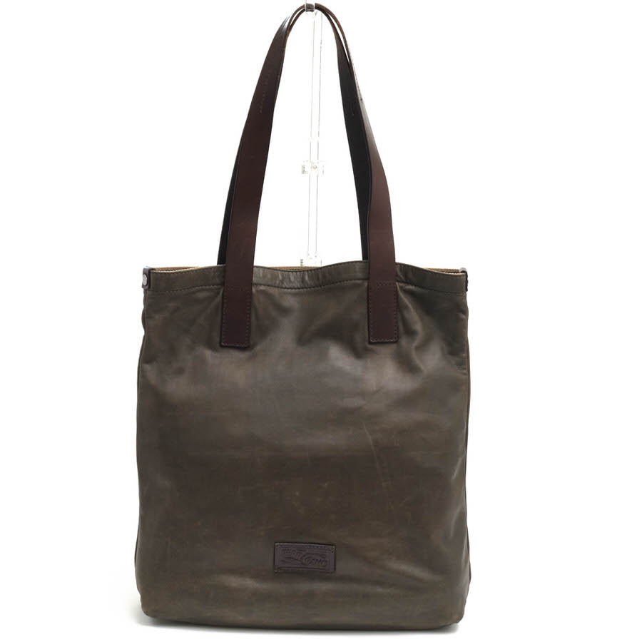 Salvatore Ferragamo トートバッグ フェラガモ EX-249066 牛皮 子ウシ A4納める ヴィンテージ製作 【中古】