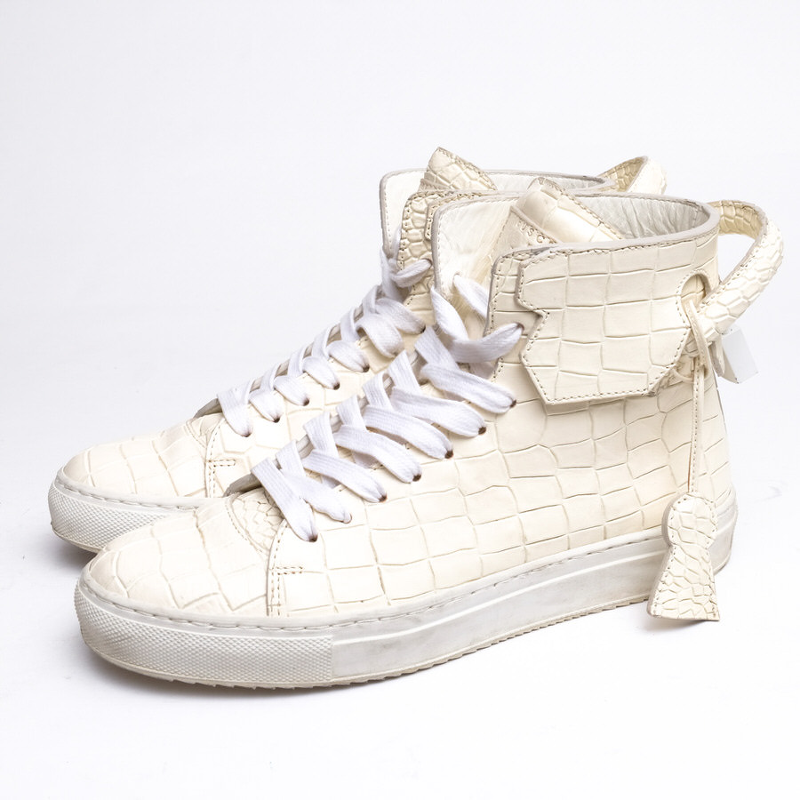 BUSCEMI ハイカットスニーカー ブシェミ 125MM EN NOIR En Noir アン ノワール別注 カーフ 牛革 【中古】|ブランディング