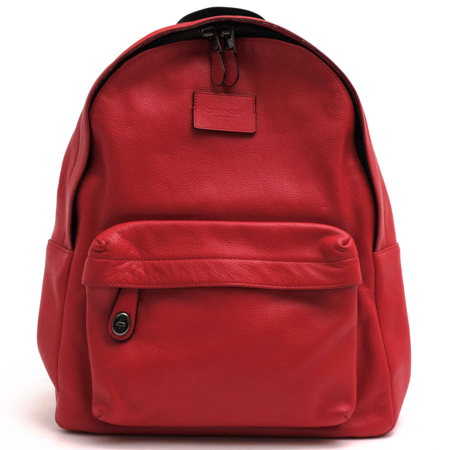 COACH リュック コーチ F71622 Campus Backpack in Refined Pebble Leather キャンパス バックパック リファインド ペブルレザー ペブルレザー 牛革  シボ革 シュリンクレザー デイパック 【中古】