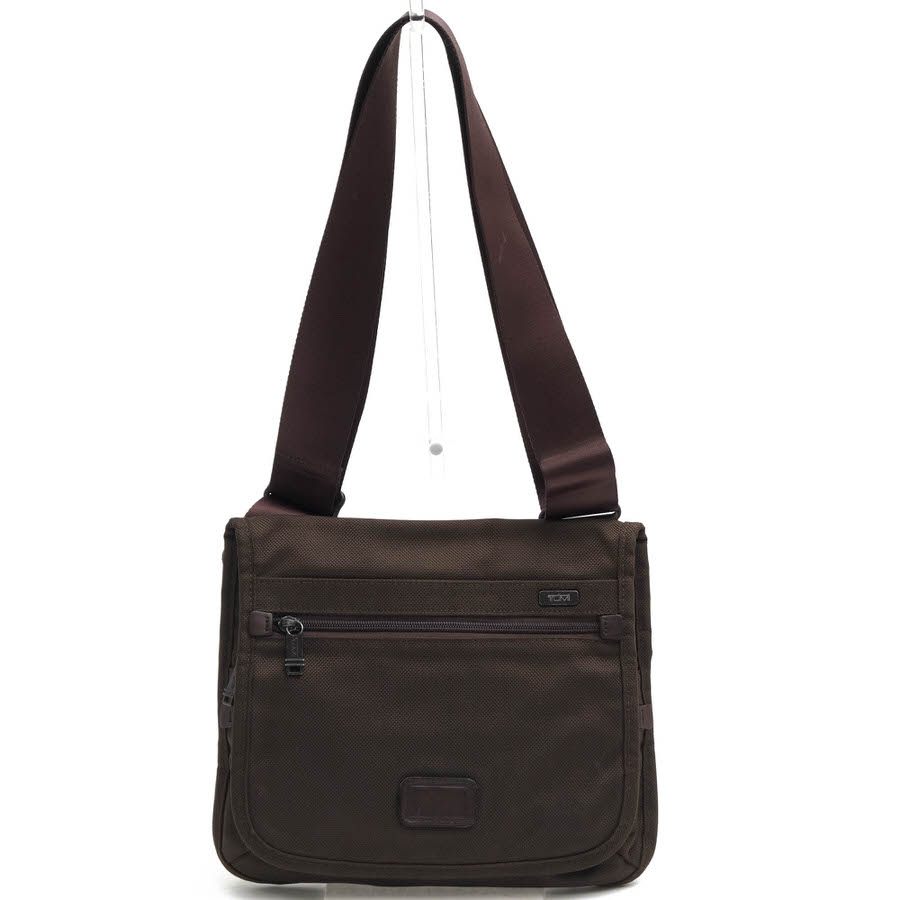 TUMI ショルダーバッグ トゥミ 22105BH Alpha Ballistic Travel Small Flap Crossbody アルファ トラベル スモールフラップ クロスボディ バリスティックナイロン クロスボディ ボディバッグ 【中古】｜ブランディング