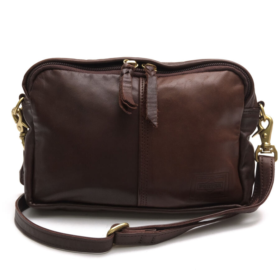 PORTER ショルダーバッグ ポーター 吉田カバン 198-01342 FRANK SHOULDER BAG フランク 馬革 クローム鞣し ショルダーポーチ 【中古】｜ブランディング