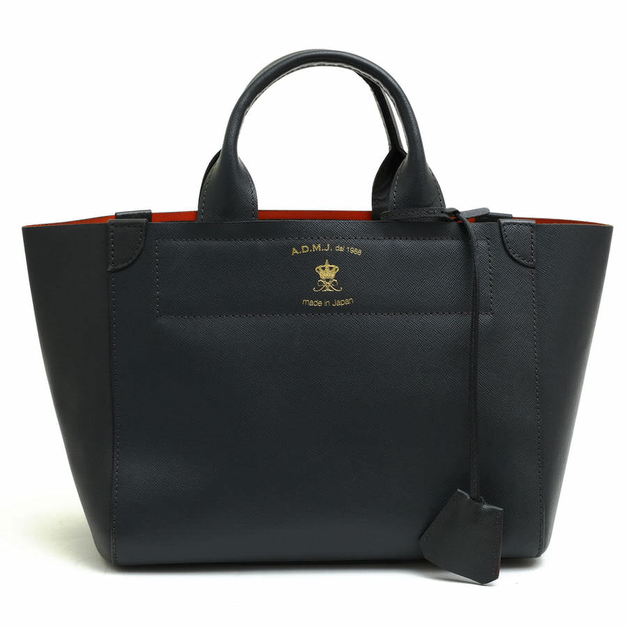 ADMJ トートバッグ エーディーエムジェイ 15SS01002 セピーチ社 サフィアーノ 牛革 定番 【中古】
