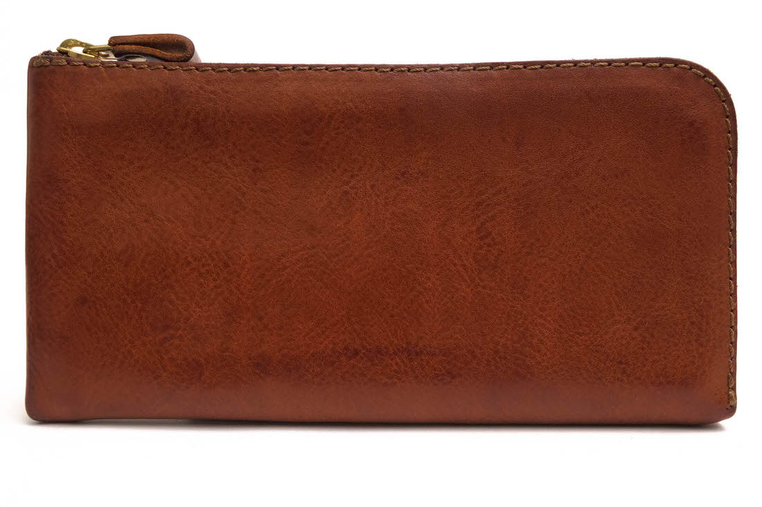 ○オルガン organ ホリデイ イタリアンレザー 牛革 長財布 GS-51 ラージファスナーウォレット フラップ式 小銭入れあり ラウンドジ 中古 w8060_1.jpg