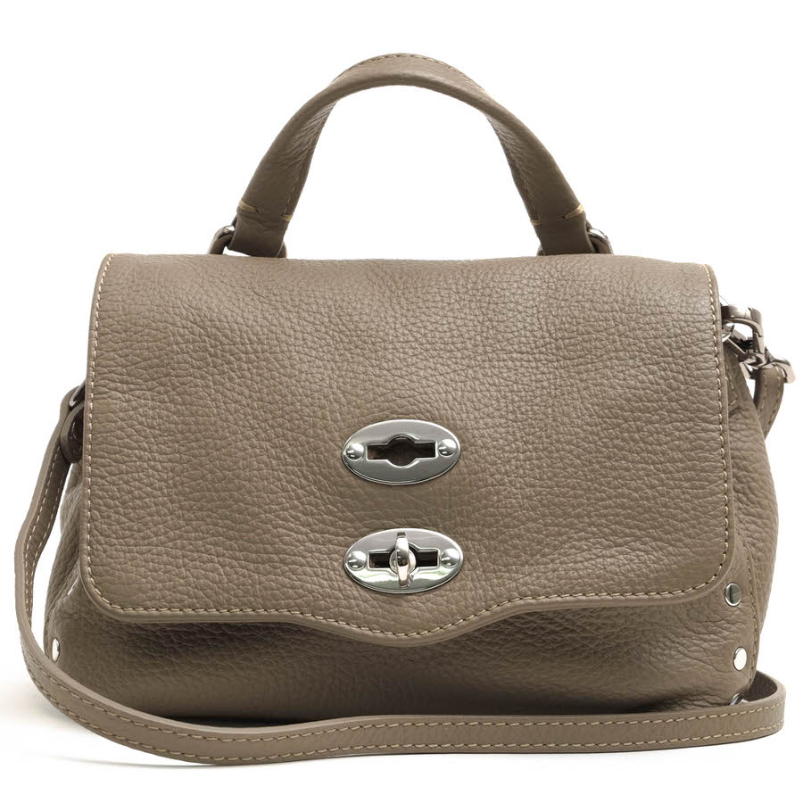 ZANELLATO ハンドバッグ ザネラート POSTINA BABY DAILY ポスティーナ ベイビー カーフスキン 子牛革 2WAY ショルダーバッグ シボ革 シュリンクレザー 【中古】|ブランディング