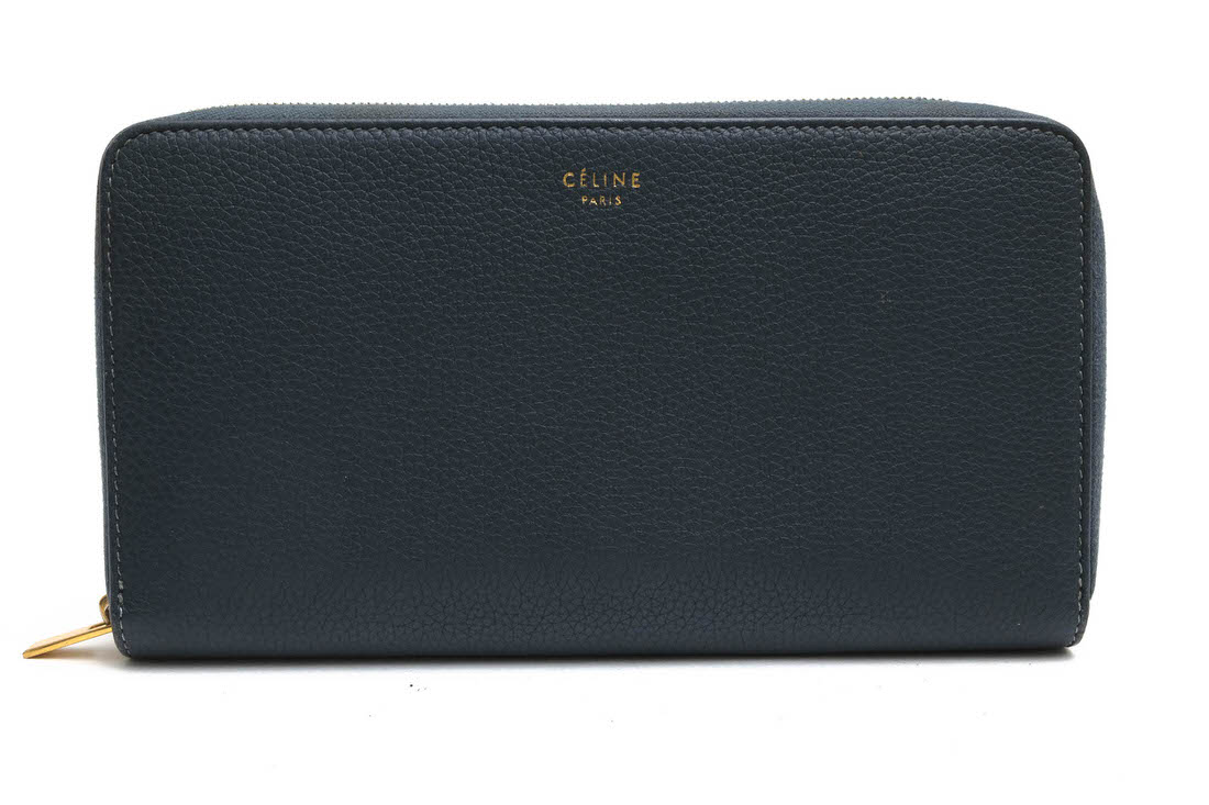【美品✨】セリーヌ　ラウンドジップ　マルチファンクション　ブルーグレー CELINE（財布 ・ ブルー・ネイビー/青色系）のフリマアイテム一覧