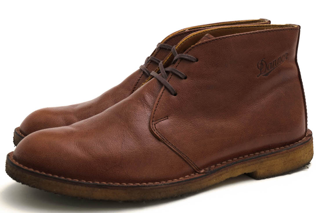 Danner チャッカブーツ ダナー D1322 DCM OLNEY オルニー カウレザー 牛革 ポストマンブーツ プレーントゥ クレープソール ヴィンテージ加工 【中古】