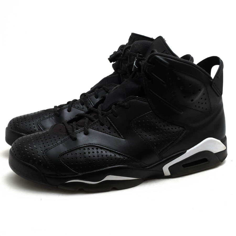 NIKE ハイカットスニーカー ナイキ 384664-020 Air Jordan 6 Black Cat エアジョーダン6 ブラックキャット 天然皮革 【中古】｜ブランディング