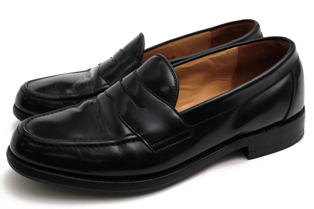 Loake コインローファー ローク ETON ポリッシュドレザー 牛革 スリッポン グッドイヤーウェルト製法 【中古】|ブランディング