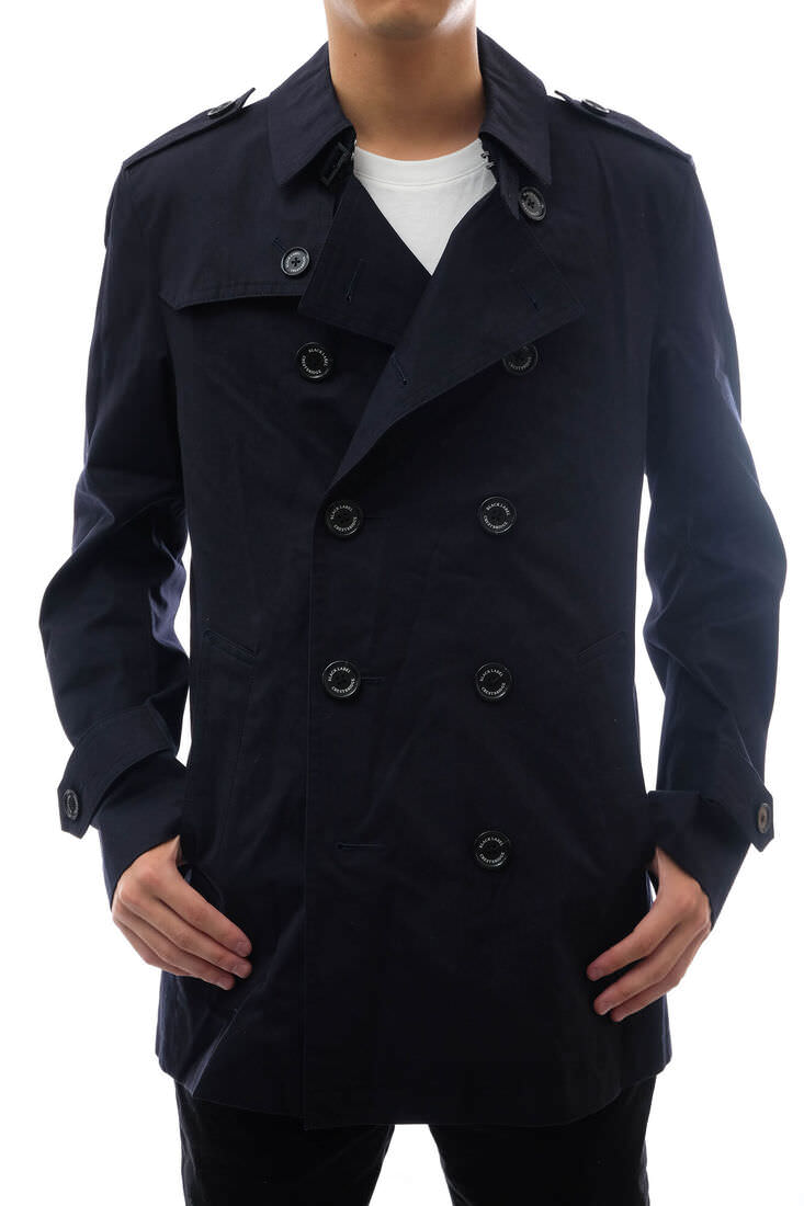BLACK LABEL CRESTBRIDGE トレンチコート ブラックレーベル・クレストブリッジ 51F05-304-28 コットンギャバジン 裏地チェック 中綿 【中古】｜ブランディング