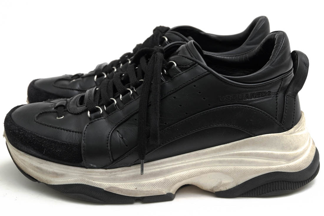 DSQUARED2 ローカットスニーカー ディースクエアード Bumpy 551 sneakers 牛革 カーフ ダッドスニーカー 【中古】｜ブランディング