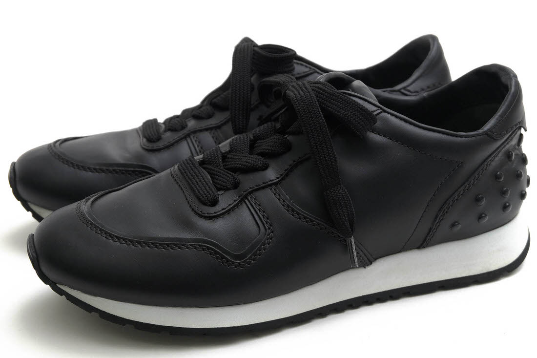 ア*ク様 美品 Tod's No_Code トッズ ノーコード 黒 サイズ7 干 TOD'S