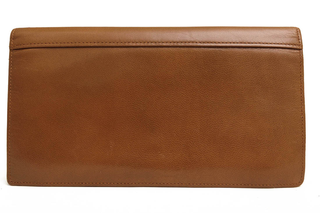 PORTER 長財布 ポーター 吉田カバン B印 YOSHIDA GS LEATHER TRAVEL WALLET FLAP（PASSPORT CASE） 成田空港限定 GS キッドレザー 子山羊革 パスポートケース 二つ折り 小銭入れあり 【中古】 9,869円