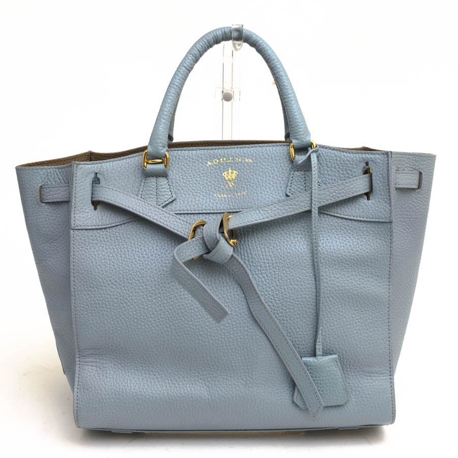 ADMJ ハンドバッグ エーディーエムジェイ CONCULUSION TOTE コンクルージョントート 牛革 ハイドシュリンクレザー B5サイズ収納可 シボ革 シュリンクレザー 定番 【中古】