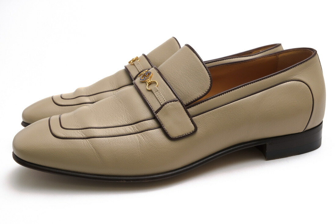 GUCCI ビットローファー グッチ 630306 0G0V0 Quentin Loafer Granda Kid グランダキッドレザー 牛皮 ホースビットローファー レザーソール マッケイ作り方 【中古】