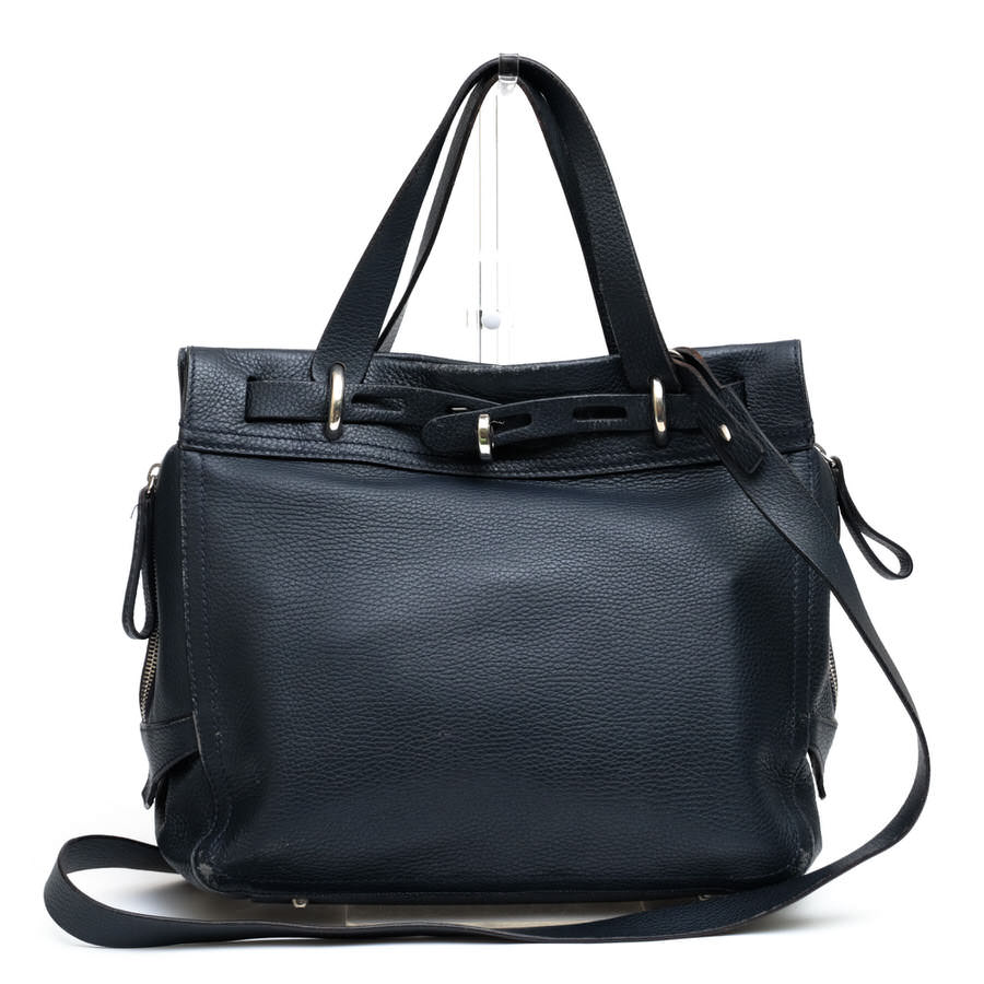 【美品】MAURO GOVERNA BORSA トートバッグ　2way トリヨン MAURO GOVERNA トートバッグ トリヨンレザー 黒 肩掛け A4