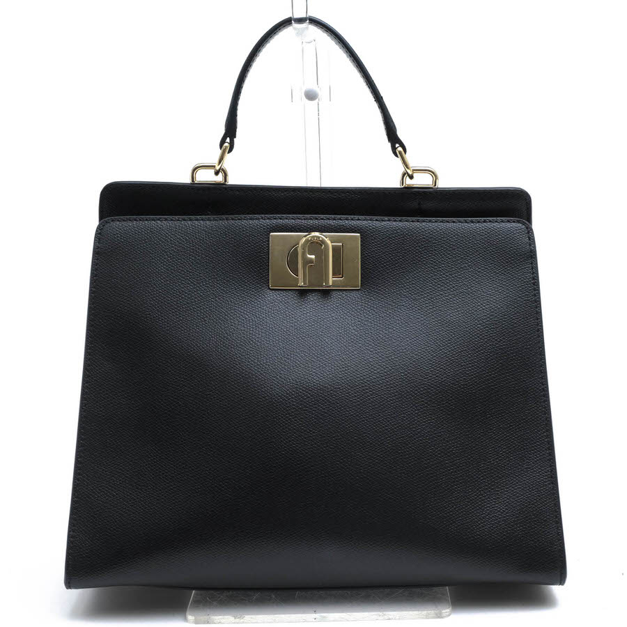 FURLA ハンドバッグ フルラ WB00654 1927 M TOP HANDLE 牛革 フォーマルバッグ 冠婚葬祭 【中古】|ブランディング