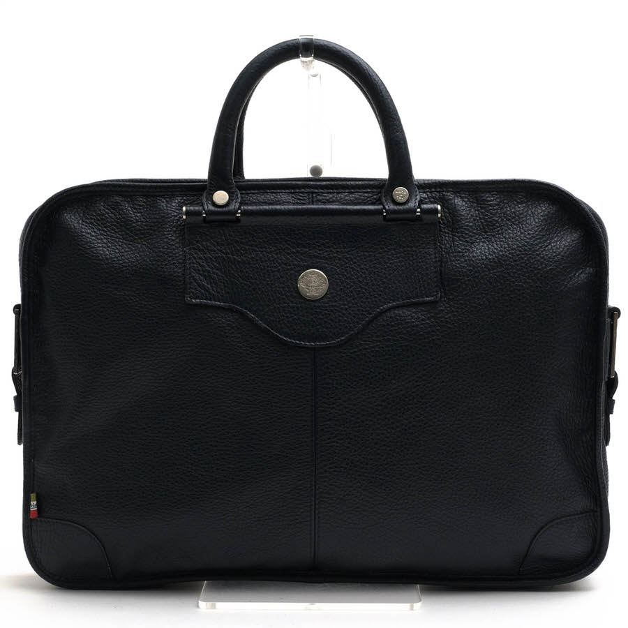 orobianco ビジネスバッグ オロビアンコ ペブルドレザー 牛革 2WAY ショルダーバッグ シボ革 シュリンクレザー 【中古】