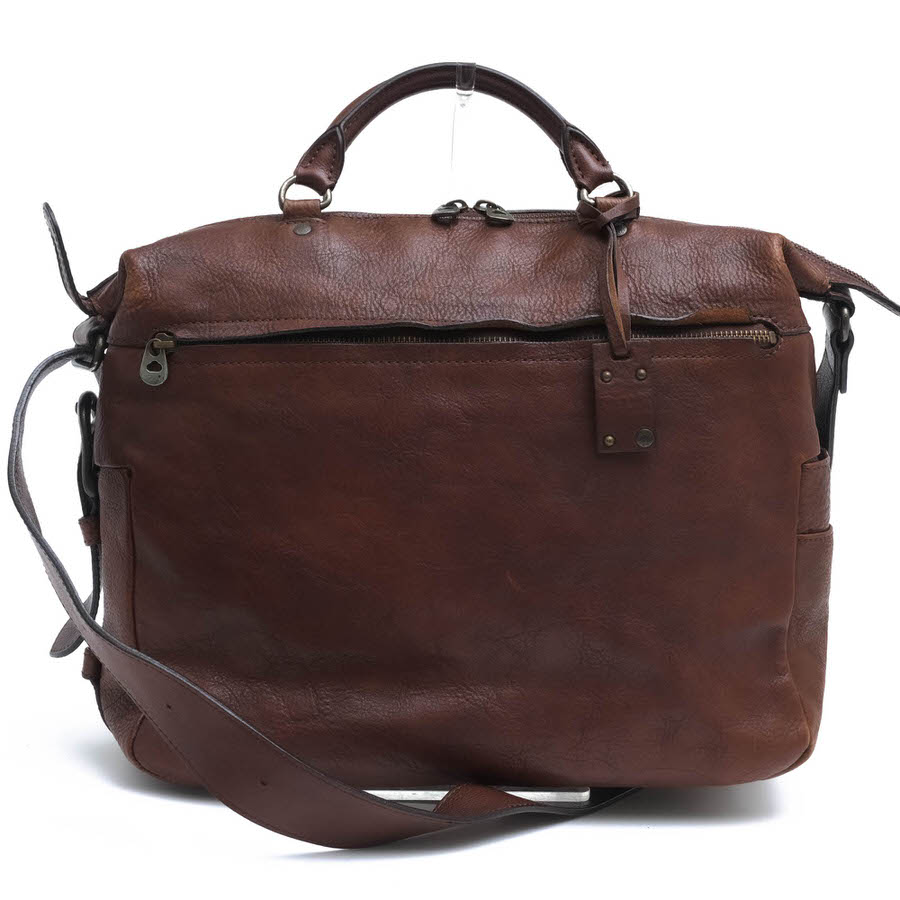 HERGOPOCH トートバッグ エルゴポック 11-SHL-3 Prime Grain Leather 牛革 プライムグレインレザー 2WAY ショルダーバッグ シボ革 シュリンクレザー 【中古】｜ブランディング