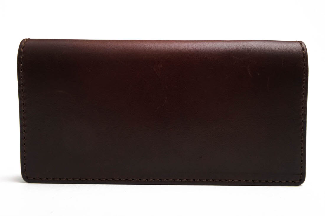 FUNNY 長財布 ファニー WALLET jr.BRIDLE HAND DYE OSCURO ジュニア ブライドル ハンドダイ オスクーロ 米国タンナー ブライドルレザー 牛革 ぼかし染め 小銭入れあり 【中古】