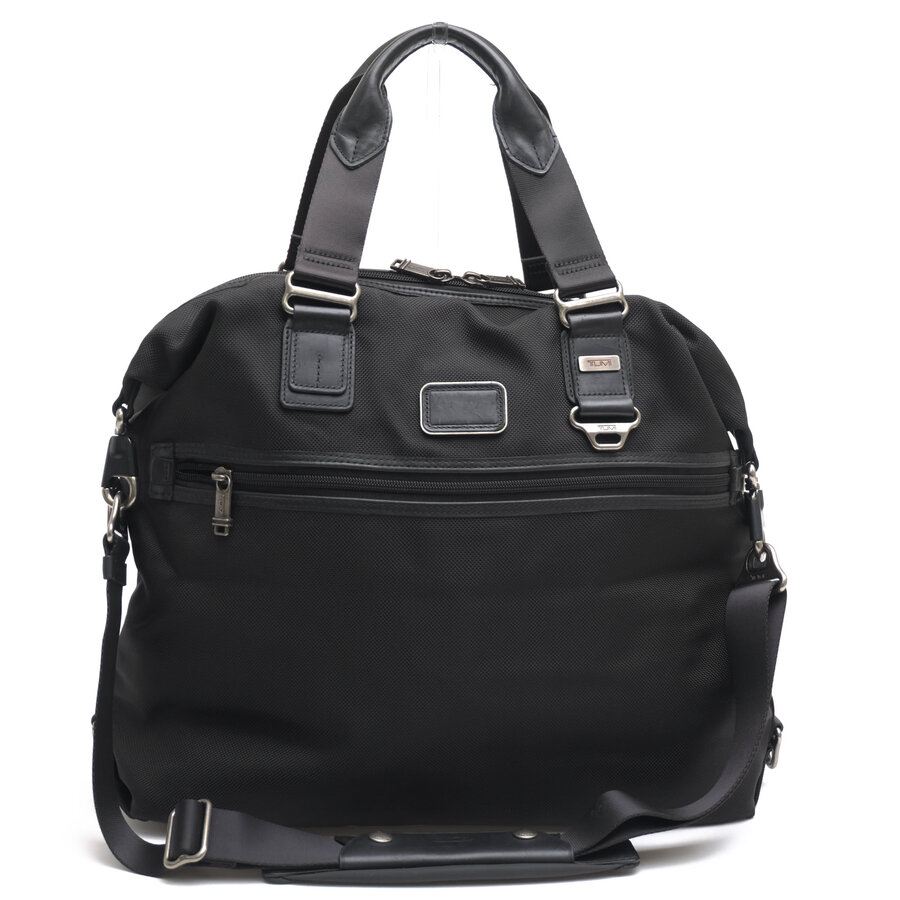 TUMI ボストンバッグ トゥミ 22349DH ALPHA BRAVO Fallon Soft Tote FXTバリスティックナイロン ナパレザー  2WAY ショルダーバッグ 【中古】