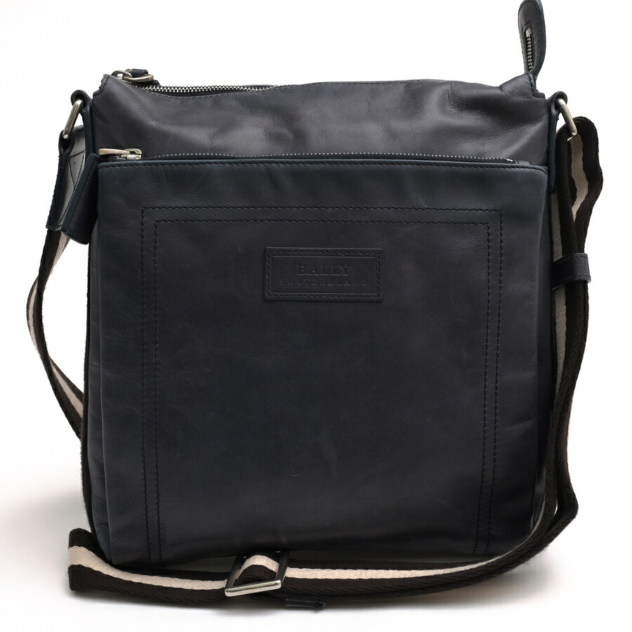 BALLY ショルダーバッグ バリー TUSTON-SM TRAINSPOTTING トレインスポッティング 牛革 カーフ バリーストライプ メッセンジャーバッグ 【中古】|ブランディング