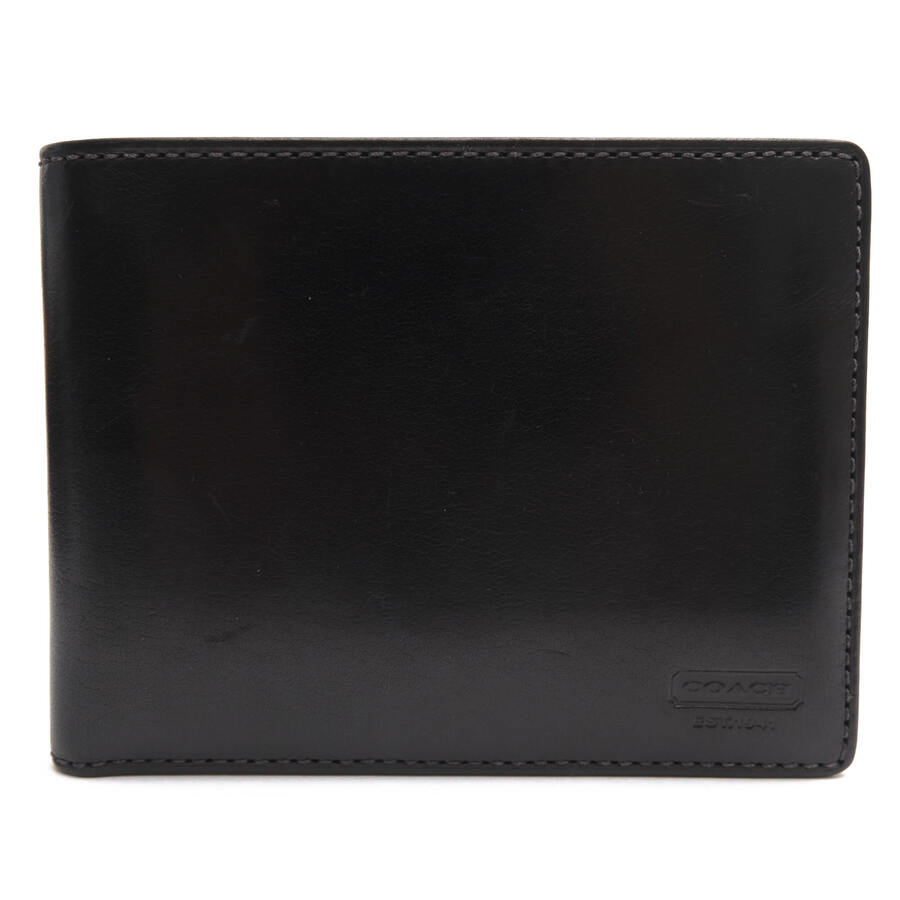 COACH 財布 コーチ FS4658 Water Buffalo Leather Passcase ID Wallet ウォーターバッファローレザー 水牛革 小銭入れなし 札入れ 二つ折り 【中古】｜ブランディング