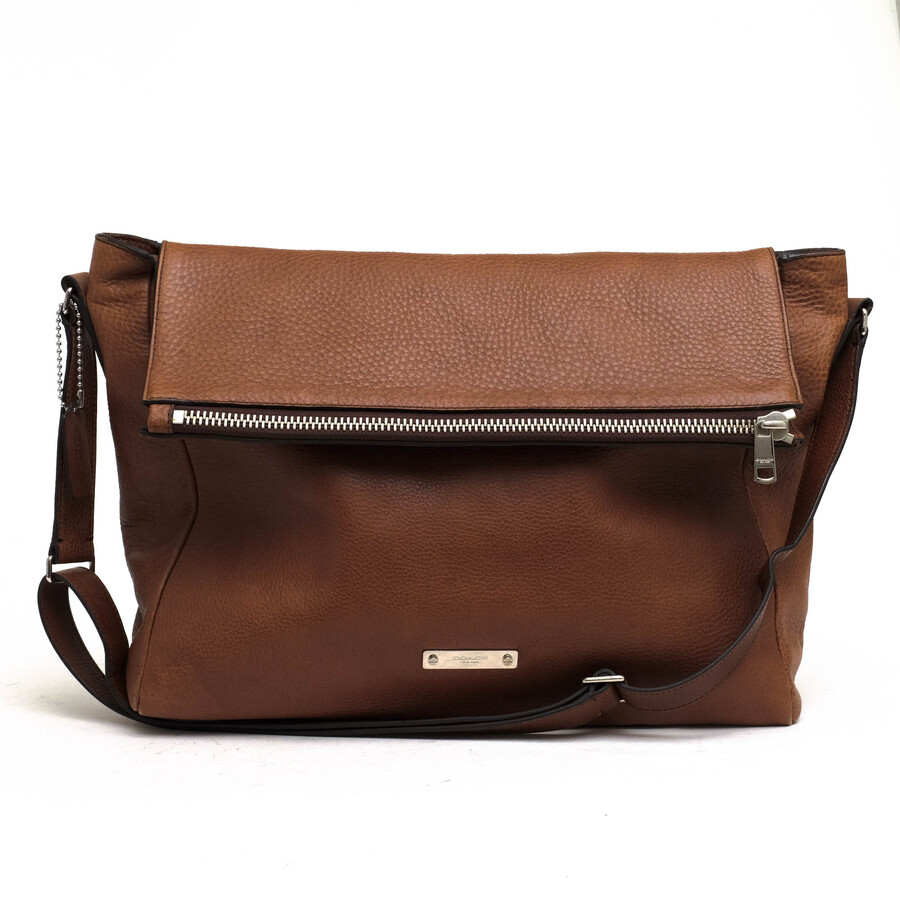 COACH ショルダーバッグ コーチ 71236 Thompson Zip Top Messenger in Leather トンプソン ジップ トップ メッセンジャー ペブルドレザー 牛革 A4サイズ収納可 メッセンジャーバッグ シボ革 シュリンクレザー 【中古】|ブランディング