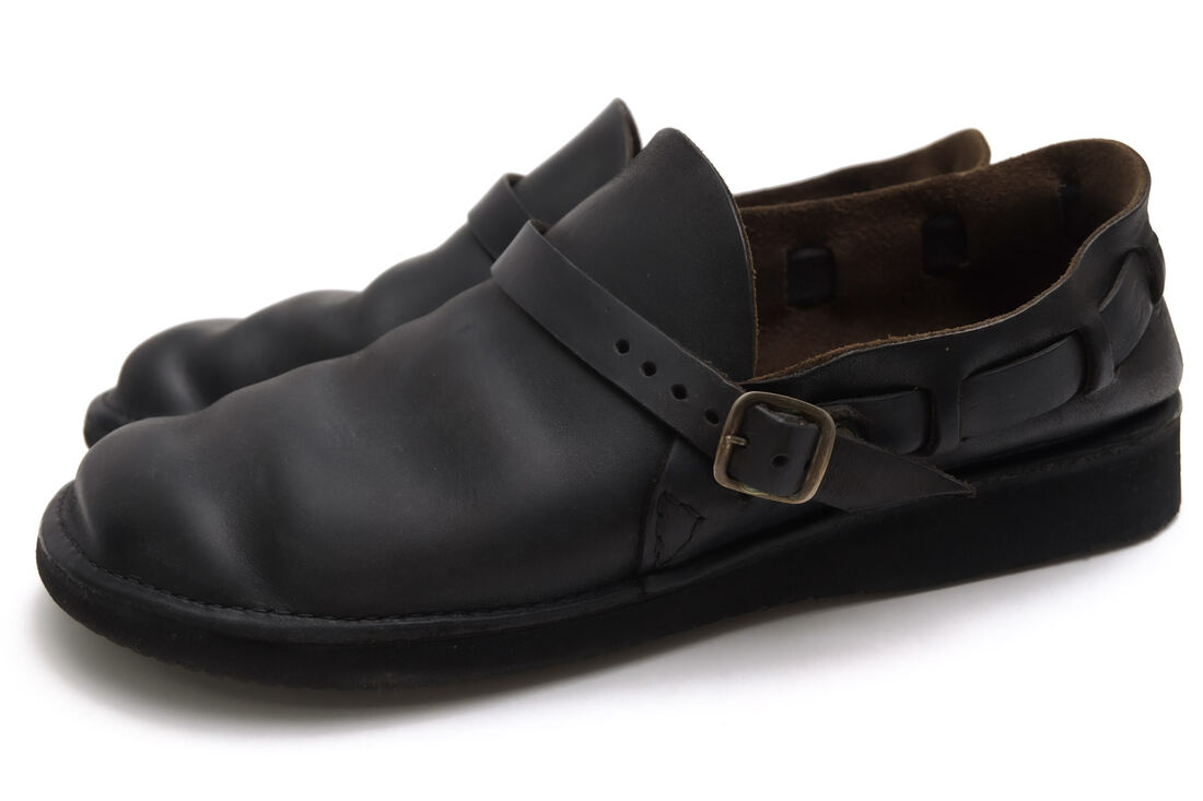 AURORA SHOES サンダル オーロラシューズ Middle English ミドルイングリッシュ オイルステインレザー 牛革 コンフォートシューズ スリッポン Vibramソール 【中古】｜ブランディング