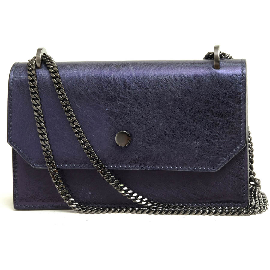 Jimmy Choo ショルダーバッグ ジミーチュウ Finley CZE/0C2585 牛革 カーフ チェーンショルダーバッグ 【中古】
