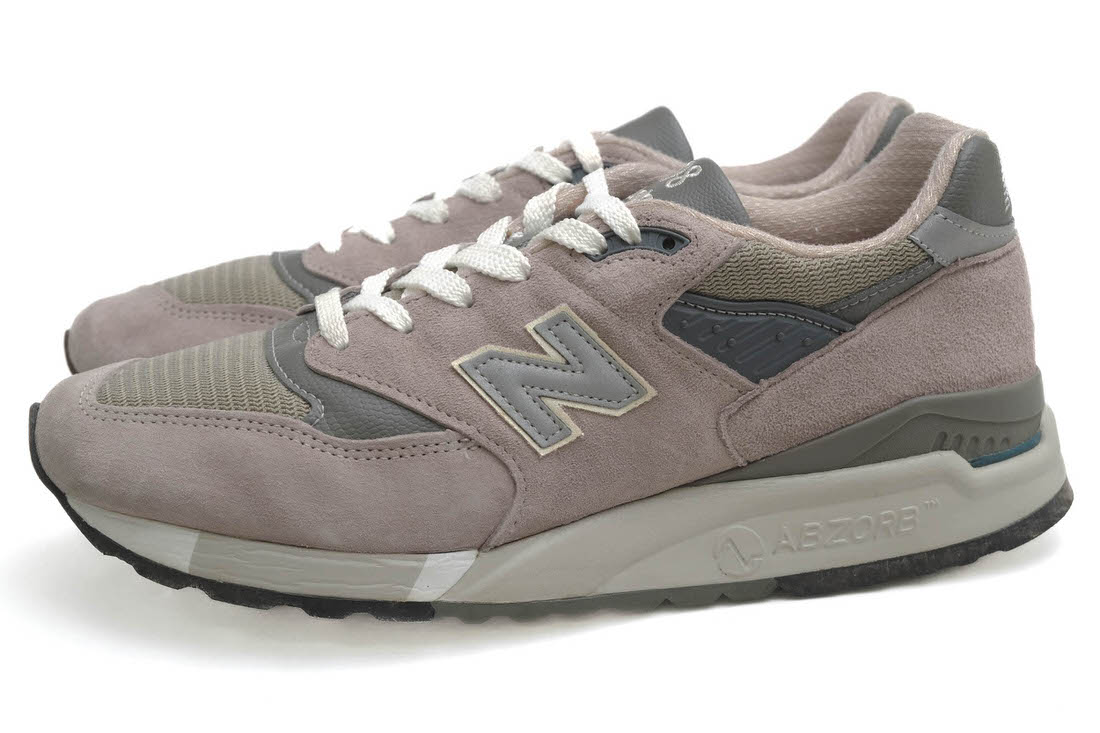 NEW BALANCE ローカットスニーカー ニューバランス M998GY ピッグスエード ABZORB 【中古】