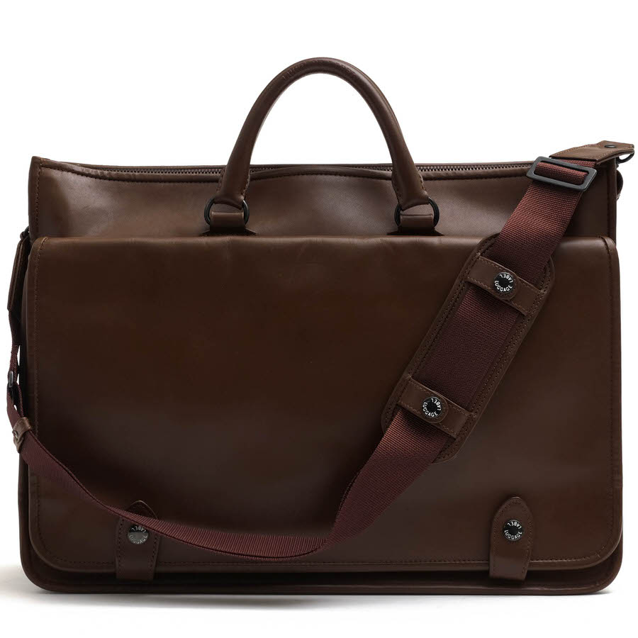 LUGGAGE LABEL ビジネスバッグ ラゲッジレーベル 吉田カバン 954-08901 DIRECT BRIEF CASE ダイレクト 牛ステア コンビネーション鞣し 2WAY ショルダーバッグ 【中古】