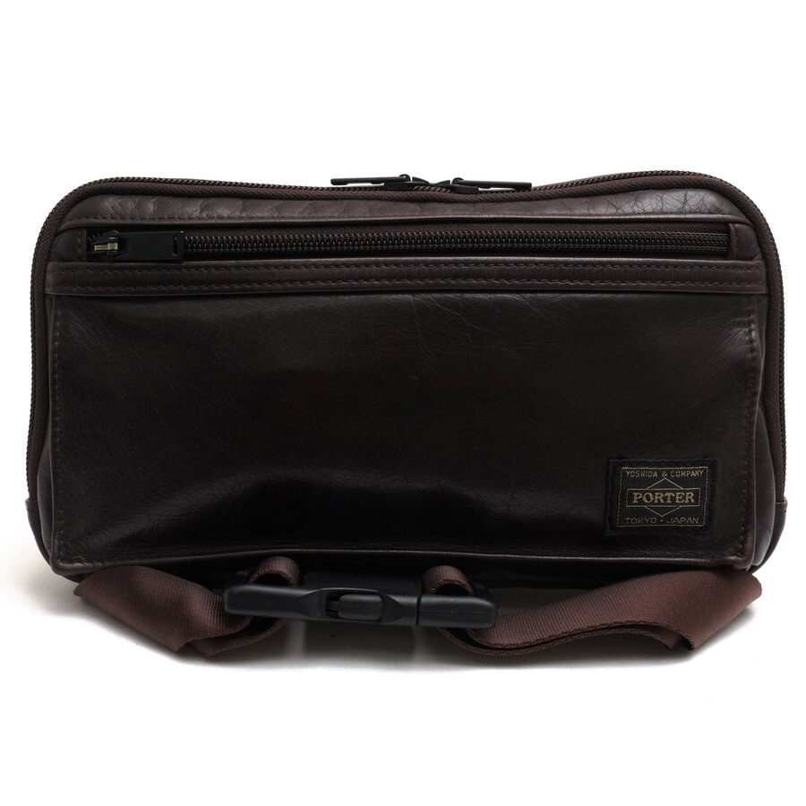 PORTER ウエストバッグ ポーター 吉田カバン 022-03796 AMAZE WAIST BAG アメイズ 牛ステア クローム鞣し 【中古】｜ブランディング