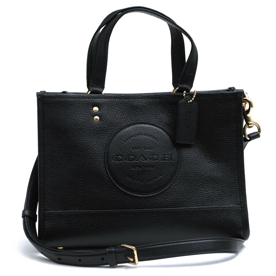 COACH トートバッグ コーチ C2004 Dempsey Carryall With Patch デンプシー キャリーオール ウィズ パッチ ペブルドレザー 牛革 2WAY ショルダーバッグ シボ革 シュリンクレザー 【中古】｜ブランディング 23,331円