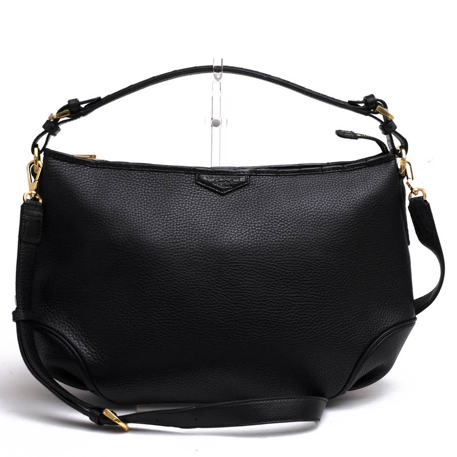 LEATHER JEWELS ハンドバッグ レザージュエルズ 71031A 牛革 クロコダイル 2WAY ショルダーバッグ シボ革 シュリンクレザー 【中古】｜ブランディング