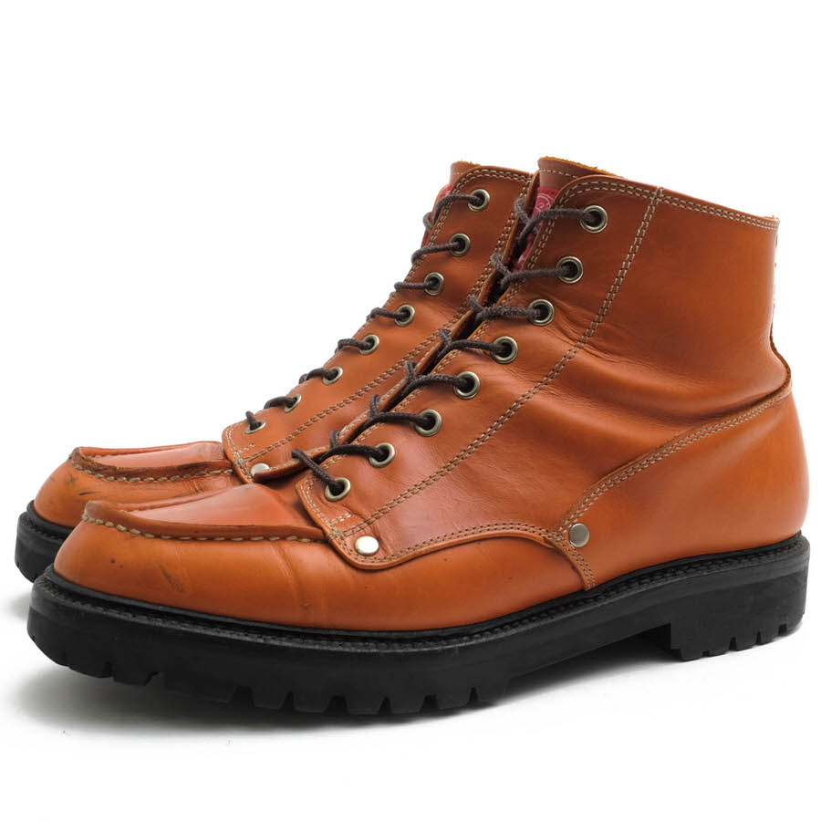 EVISU ワークブーツ エヴィス YK2001 U-TIP BOOTS 山根靴店 牛革 ストームウェルト モックトゥ 【中古】
