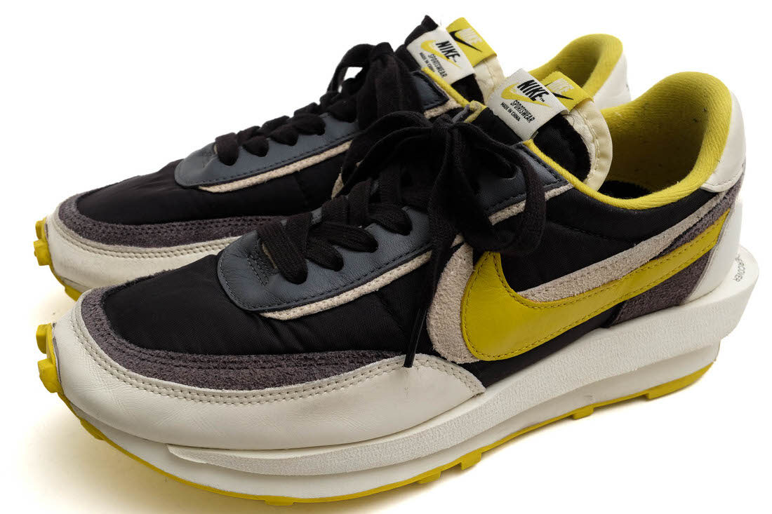 NIKE ローカットスニーカー ナイキ DJ4877-001 LD Waffle Black Sail-Dark Grey-Bright Citron LDワーヘル UNDERCOVER sacai アンダー覆いかぶせる サカイ   【中古】